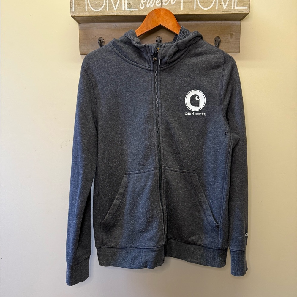 Carhartt Dark Gray Zip Up Hoodie